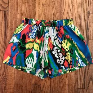 Multicolor Tribal Print Shorts